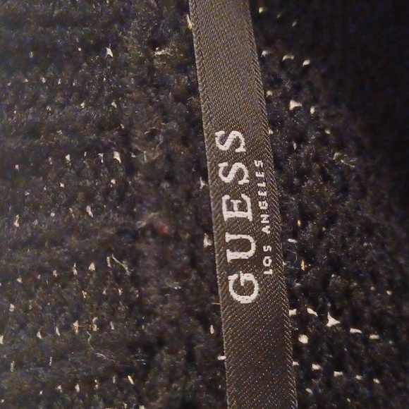 Guess black oversized high low sweater tiger graphic embroidered medium - Picture 15 of 16